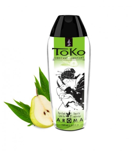 Интимный гель TOKO Pear   Exotic Green Tea с ароматом груши и зеленого чая - 165 мл. - Shunga - купить с доставкой в Нижнем Новгороде