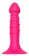Розовая анальная пробка-фаллос SPIRAL PLUG - 13,5 см. - Dream Toys