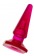 Розовая конусообразная анальная втулка - 9,5 см. - Toyfa Basic
