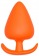 Оранжевая анальная пробка PLUG WITH T-HANDLE - 13,4 см. - Dream Toys