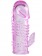 Розовая  гелевая насадка с клиторальным отростком - 13,5 см. - Toyfa Basic - в Нижнем Новгороде купить с доставкой