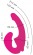 Ярко-розовый анатомический страпон с вибрацией - Главсексмаг - купить с доставкой в Нижнем Новгороде