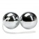 Серебристые вагинальные шарики Balls - Bior toys