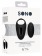 Черное эрекционное кольцо SONO №74 с пультом - Shots Media BV - в Нижнем Новгороде купить с доставкой