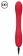 Красный двухсторонний вибратор Flex - 21,5 см. - Shots Media BV
