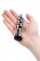 Серебристая анальная удлиненная пробка-елочка с черным кристаллом - 11 см. - ToyFa - купить с доставкой в Нижнем Новгороде
