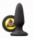 Черная силиконовая пробка среднего размера Emoji SHT - 10,2 см. - NS Novelties - купить с доставкой в Нижнем Новгороде