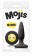 Черная силиконовая пробка Emoji OMG - 8,6 см. - NS Novelties - купить с доставкой в Нижнем Новгороде