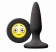 Черная силиконовая пробка Emoji OMG - 8,6 см. - NS Novelties - купить с доставкой в Нижнем Новгороде