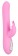 Нежно-розовый вибратор с клиторальным отростком The Intelligent Rabbit - 22,3 см. - Orion