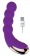 Фиолетовый силиконовый изогнутый вибромассажер с 10 режимами вибрации - Bior toys