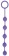 Фиолетовая анальная цепочка с металлическими шариками - 25 см. - Bior toys