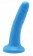 Голубой гладкий фаллоимитатор на присоске Happy Dicks Dong 6 inch - 15,2 см. - Toy Joy
