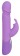 Фиолетовый вибратор Push Vibrator с возвратно-поступательными движениями - 25 см. - Orion