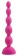 Розовый анальный вибростимулятор Anal Beads L - 21,5 см. - Howells