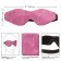Розово-черная маска на резинке Tickle Me Pink Eye Mask - California Exotic Novelties - купить с доставкой в Нижнем Новгороде