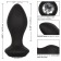 Черная анальная пробка с вибрацией и кристаллом Power Gem Vibrating Crystal Probe - 10,75 см. - California Exotic Novelties