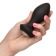 Черная анальная пробка с вибрацией и кристаллом Power Gem Vibrating Crystal Probe - 10,75 см. - California Exotic Novelties
