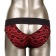 Красно-черные страпон-трусики Pegging Panty Set - размер L-XL - California Exotic Novelties - купить с доставкой в Нижнем Новгороде