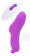 Фиолетовая перезаряжаемая насадка на палец с вибрацией OMG-RCT - S-HANDE