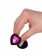 Черная силиконовая пробка с малиновым кристаллом - 7,3 см. - Джага-Джага - купить с доставкой в Нижнем Новгороде