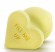 Желтая анальная пробка с основанием-сердечком Naughtier Candy Heart Fill Me Up - 8,9 см. - Blush Novelties - купить с доставкой в Нижнем Новгороде