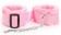Розовые меховые оковы на регулируемых черных пряжках - Bior toys - купить с доставкой в Нижнем Новгороде