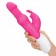Розовый вибратор с вращающимися шариками - 26,3 см. - Rabbit Essentials