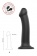 Черный фаллос на присоске Silicone Bendable Dildo L - 19 см. - Strap-on-me - купить с доставкой в Нижнем Новгороде