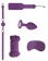 Фиолетовый игровой набор Introductory Bondage Kit №5 - Shots Media BV - купить с доставкой в Нижнем Новгороде