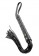 Чёрная кожаная плетка Cat-O-Nine Tails - 46,4 см. - Pipedream - купить с доставкой в Нижнем Новгороде