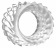 Прозрачное эрекционное кольцо No.40 Ball Strap - Shots Media BV - в Нижнем Новгороде купить с доставкой