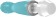 Голубой вибратор Lowri с покрытой шишечками головкой - 15 см. - Shots Media BV
