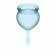 Набор голубых менструальных чаш Feel good Menstrual Cup - Satisfyer - купить с доставкой в Нижнем Новгороде
