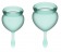 Набор темно-зеленых менструальных чаш Feel good Menstrual Cup - Satisfyer - купить с доставкой в Нижнем Новгороде