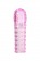 Розовая рельефная насадка закрытого типа - 13,5 см. - Eromantica - в Нижнем Новгороде купить с доставкой