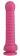 Розовый рельефный фаллоимитатор с мошонкой - 27,5 см. - Джага-Джага