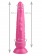 Розовый анальный реалистичный стимулятор на присоске - 25,5 см. - Джага-Джага