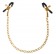 Чёрные с золотом зажимы на соски Gold Chain Nipple Clamps - Pipedream - купить с доставкой в Нижнем Новгороде