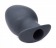 Большая черная анальная пробка Ass Goblet Silicone Hollow Anal Plug Large - 11,18 см. - XR Brands