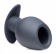 Малая черная анальная пробка Ass Goblet Silicone Hollow Anal Plug Small - 9,53 см. - XR Brands