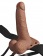 Кофейный перезаряжаемый вибрострапон 6  Hollow Rechargeable Strap-On Remote - 17,5 см. - Pipedream - купить с доставкой в Нижнем Новгороде