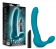Бирюзовый безремневой страпон Luna Strapless Silicone Dildo - 22,86 см. - Blush Novelties - купить с доставкой в Нижнем Новгороде