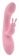 Нежно-розовый вибратор со стимулятором клитора Jumping Rabbit Vibrator - 19,5 см. - Chisa
