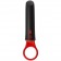 Черно-красный мини-вибратор Power Play with Silicone Grip Ring - 13,3 см. - Doc Johnson