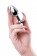Серебристая гладкая коническая анальная пробка с черным кристаллом - 7 см. - Штучки-дрючки - купить с доставкой в Нижнем Новгороде