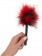 Красно-черная пуховка Mini Feather - 21 см. - Orion - купить с доставкой в Нижнем Новгороде