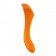 Оранжевый универсальный унисекс вибростимулятор Candy Cane - Satisfyer