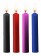 Набор из 4 разноцветных восковых свечей Teasing Wax Candle - Shots Media BV - купить с доставкой в Нижнем Новгороде