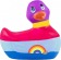 Вибратор-уточка I Rub My Duckie 2.0 Colors с разноцветными полосками - Big Teaze Toys - купить с доставкой в Нижнем Новгороде